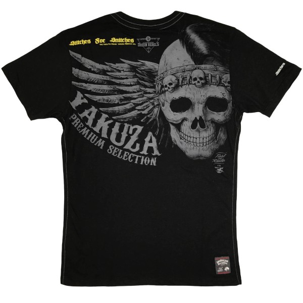 yakuza Herren T-Shirt mit Druck 2407-SCHWARZ - Bild 1