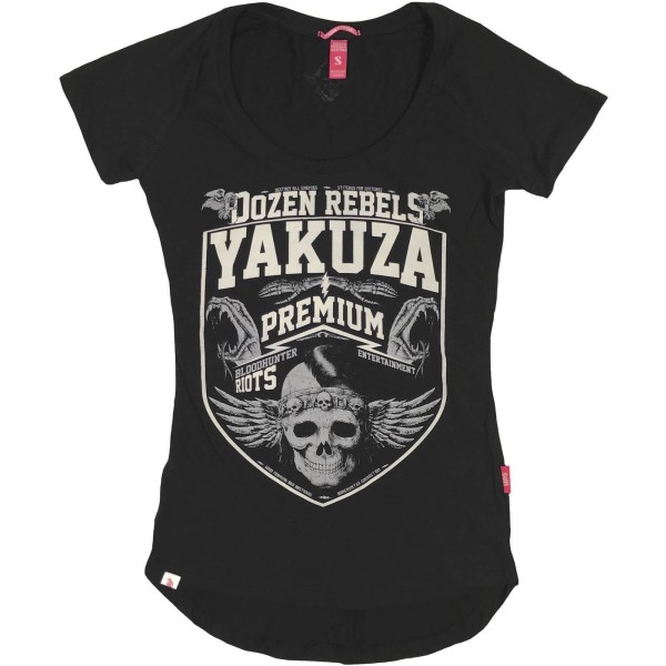 yakuza Damen T-Shirt mit Druck 2431-SCHWARZ - Bild 1