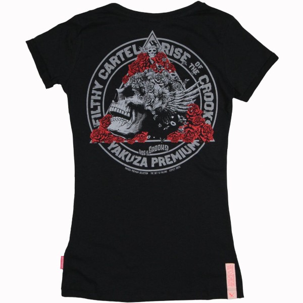 yakuza Damen T-Shirt mit Druck 2533-SCHWARZ - Bild 1