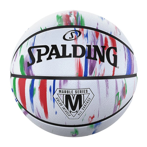 Spalding Marble Series Rainbow Rubber Basketball 84397Z