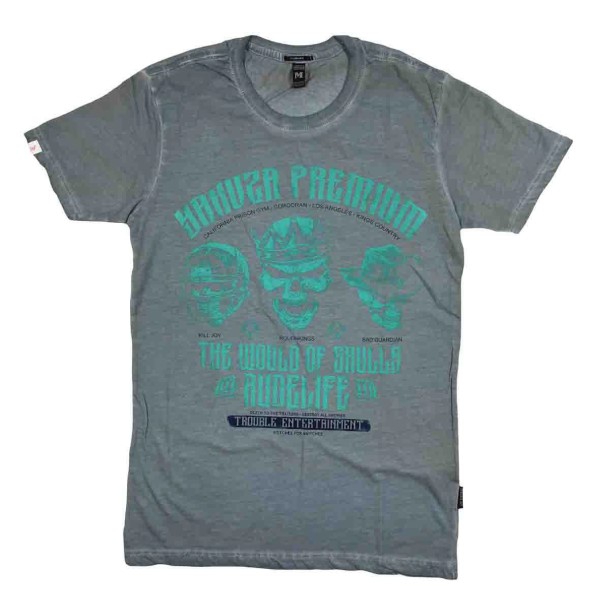 yakuza Herren T-Shirt mit Druck VIN-103-BLAU - Bild 1