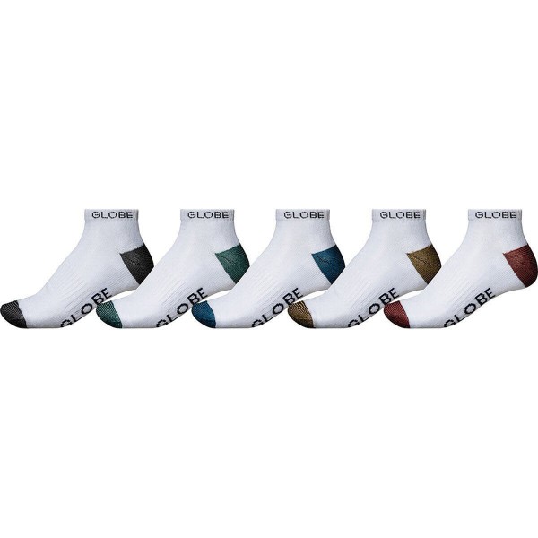 Globe Ingles Ankle Socks 5 Pack Socken GB71539024-WHITE